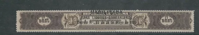 PANAMA 1915 REVENUE, IMPUESTO de CONSUMO REVALUED ovpted PARA LICORES etc VF MNH