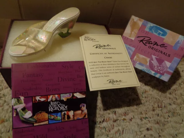 Just The Right Shoe - By Raine Willitts - Crocus - #25081 - Coa! - Nice Shoe!