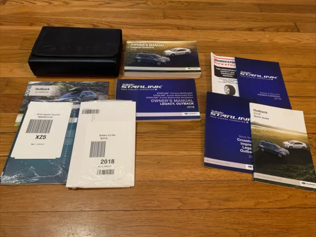 2018 Subaru Legacy / Outback Owners Manual With Case And Navigation OEM
