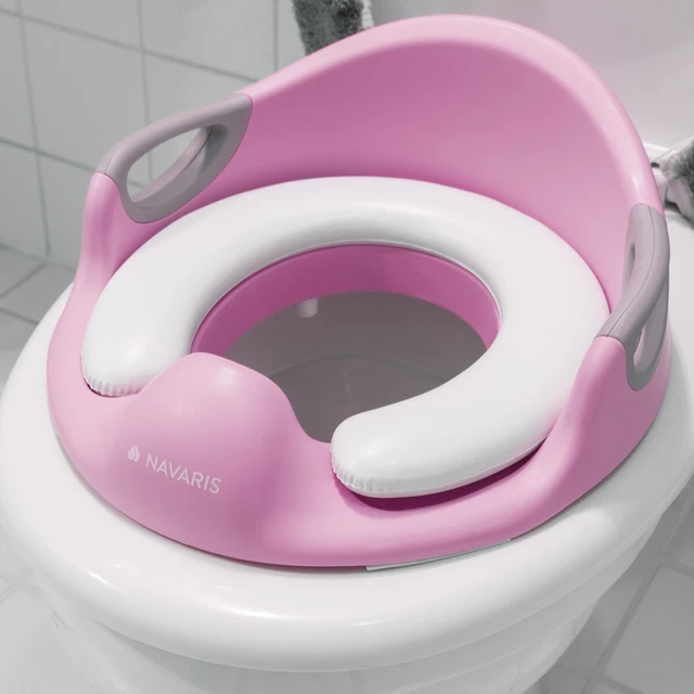 Adaptador de WC para niños asiento reductor infantil para tapa del inodoro rosa