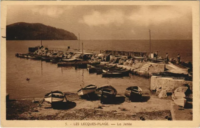 CPA SAINT-CYR-sur-MER LES-LECQUES-PLAGE - La Jetee (1111286)