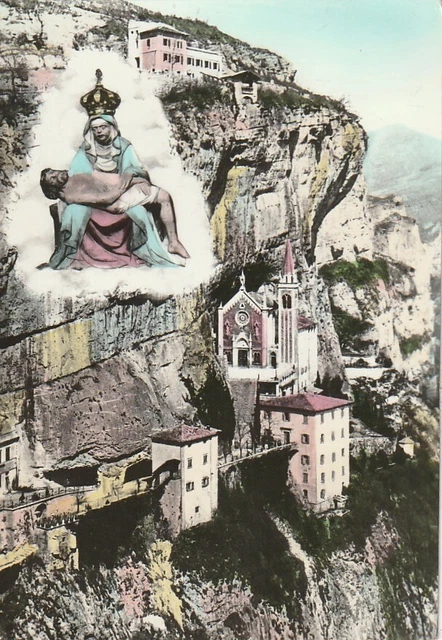 Spiazzi Santuario B V Della Corona Veduta Panoramica  Viaggiata Bollo £ 15