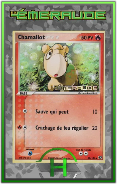 Chamallot Holo - EX:Emeraude - 58/106 - Carte Pokemon Française