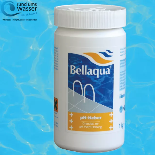 Bellaqua ph Heber 1kg ph + Plus Pool Schwimmbad ph Wert Regulierung Bayrol