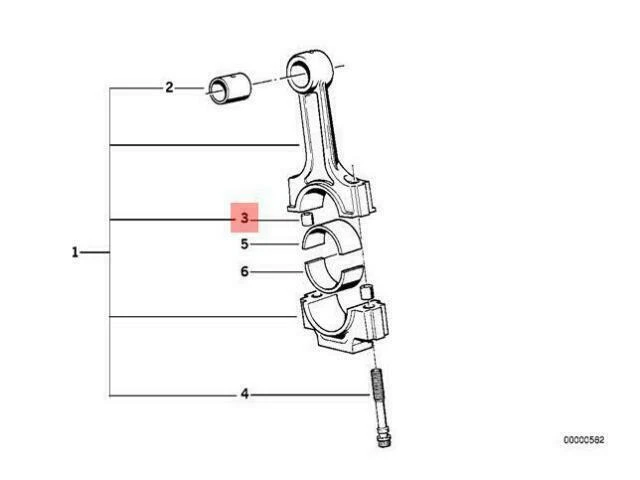 Oem Bmw E12 E21 E28 E30 E31 E32 E34 Z1 Engine Block Dowel 11241280833 Genuine
