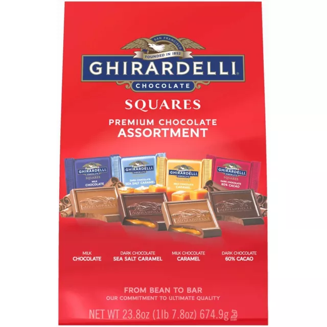 Ghirardelli Chocolate Squares Premium Chocolate Assortment, 23.8 Ounce