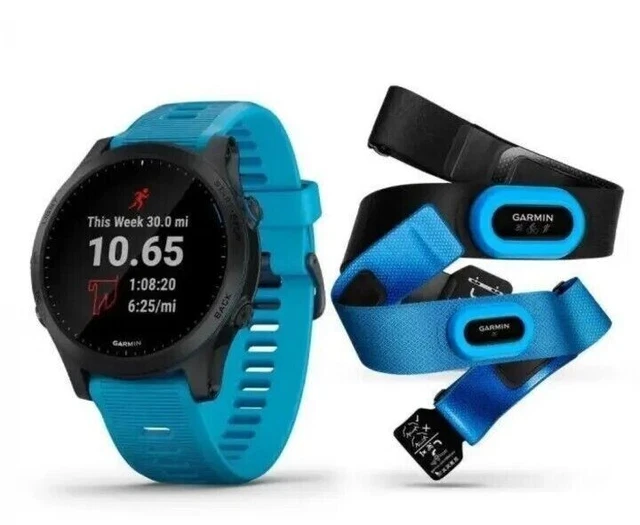GARMIN FORERUNNER 945 TRI Bundle HRM GPS Multisport Watch Blue RRP £599