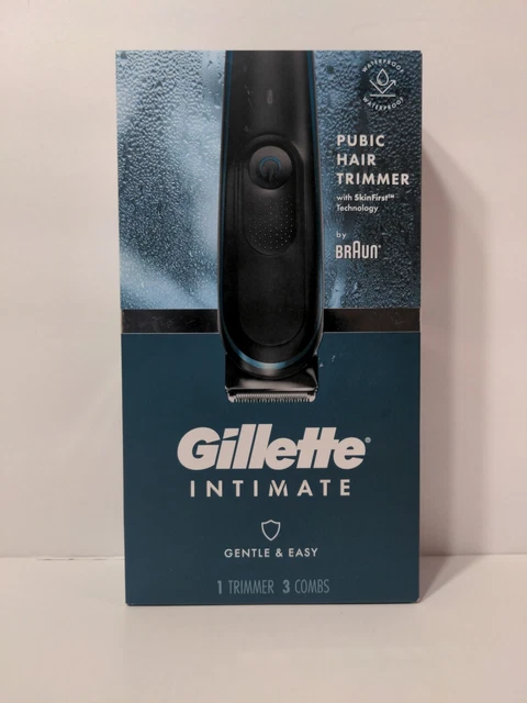 Recortadora de vello púbico íntimo Braun Gillette - negra