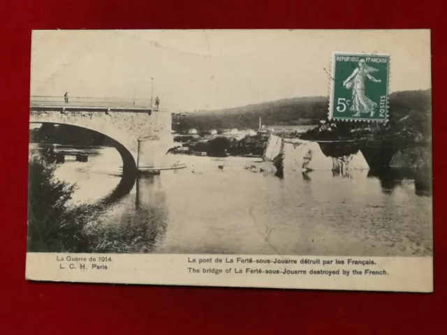CPA 77 LA FERTÉ sous JOUARRE - Le Pont Détruit par les Français 1914