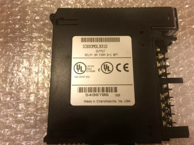 Ge Fanuc Ic693Mdl931D Relay Output Module Ic693Mdl931