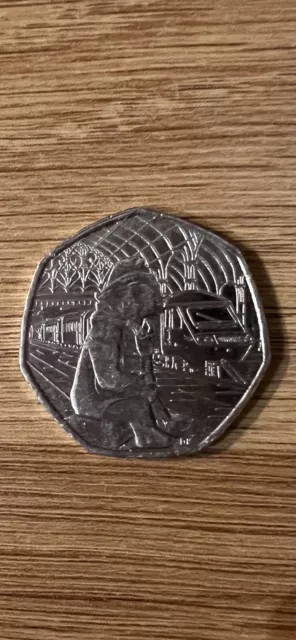 Paddington Bear At The Station 50p Coin Fifty 2018 Circulated Good Condition