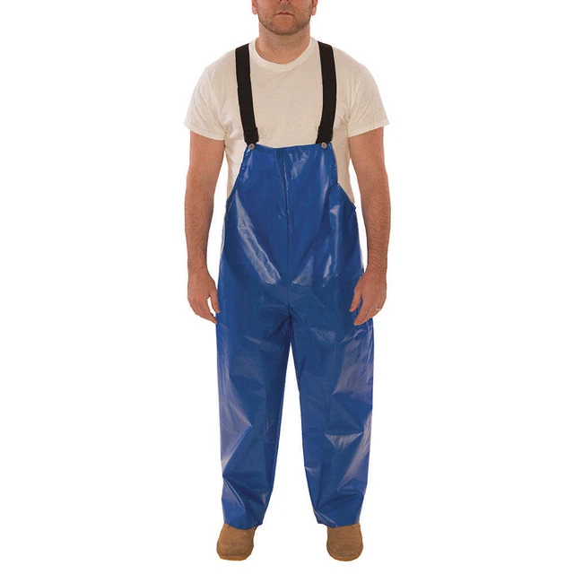 TINGLEY O22001 Rain Bib Overall,L,Blue,Polyurethane