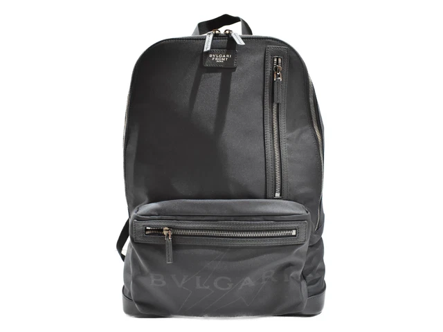 Bvlgari Fragmentbackpack 290732 Black Ruck Sack Mens Collaboration  Simple Popul