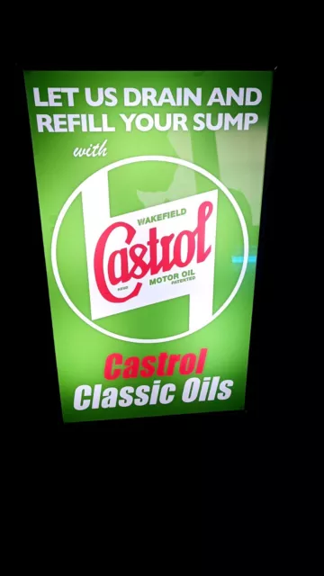 Insegna luminosa Castrol