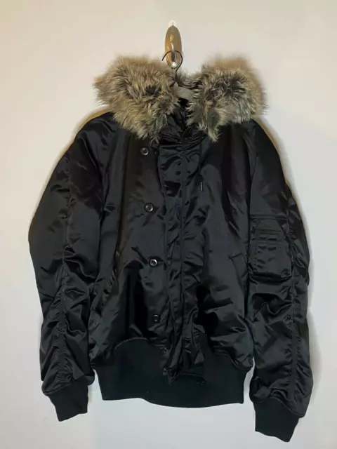 YEEZY SEASON 1 Mens L New Fur Bomber In Black Rare & HTF $2795