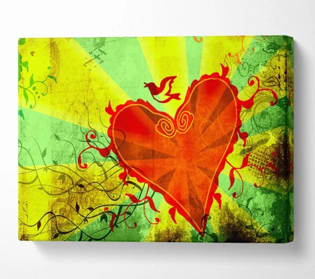 Love Of The Heart Canvas Wall Art Home Decor Large Print