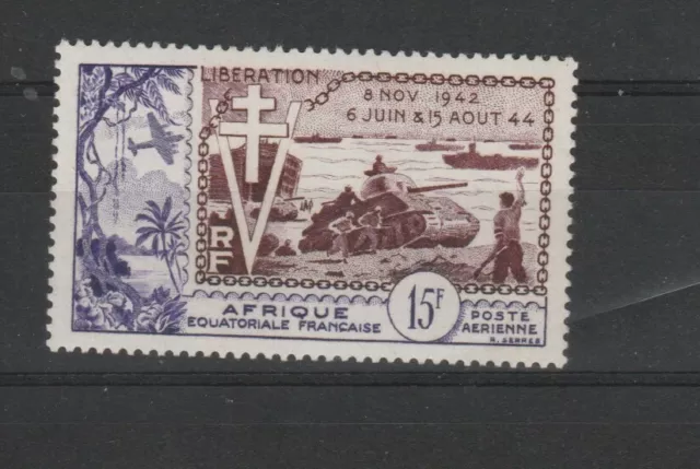 Afrique Equatoriale Francaise 1954 Befreiung 1 Val MNH MF50210