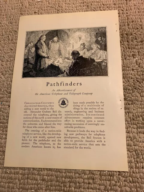 6 7/8-10” 1927 American telephone telegraph company Campbell’s Soup Bee AD FLYER