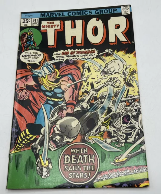 Marvel the Mighty Thor #241 When Death Sails the Stars 1975