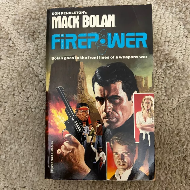 Firepower Action Paperback Book by Don Pendleton Adventure Super Bolan 1992