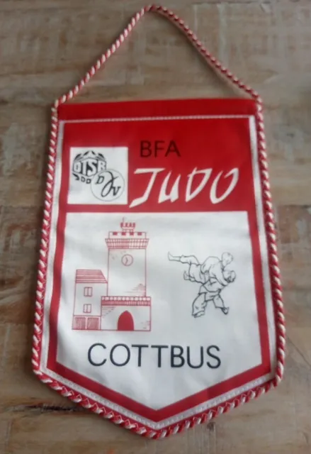 DDR Wimpel BFA Cottbus Judo Sport Dtsb Auszeichnung DJV 16x23cm