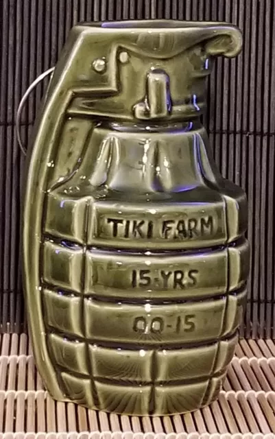 Tiki Farm Bobomb Bigtoe 15 yr Anni 2015 Tiki Mug Green Version Rare New In Box 3