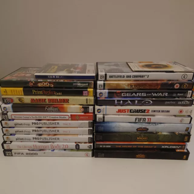Job Lot of PC games Bundle  PC-CD Rom PC-DVD Rom Video Games etc.