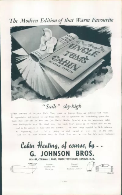 WW2  G Johnson Aircraft Cabin Heaters Advert Original Janes aircraft 1942