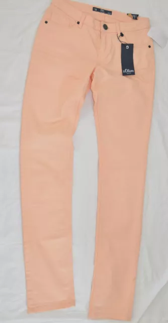 Jeans S Oliver Peach donna Catie Tube denim slim vestibilità vita bassa gamba tubo UK8 W26