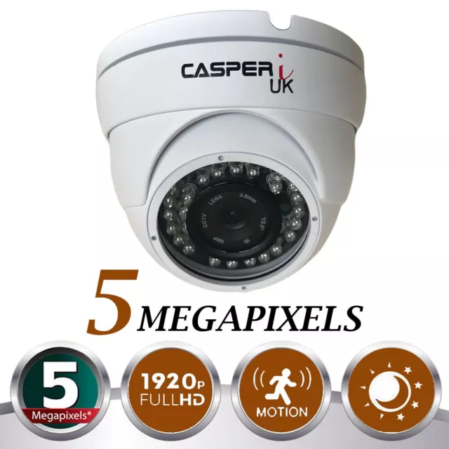 5MP CCTV Ultra HD Camera 1920P Outdoor & Waterproof IR AHD TVI CVI Dome Security