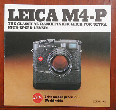 Leica Leitz Leica M4 Vente Brochure 108677 
