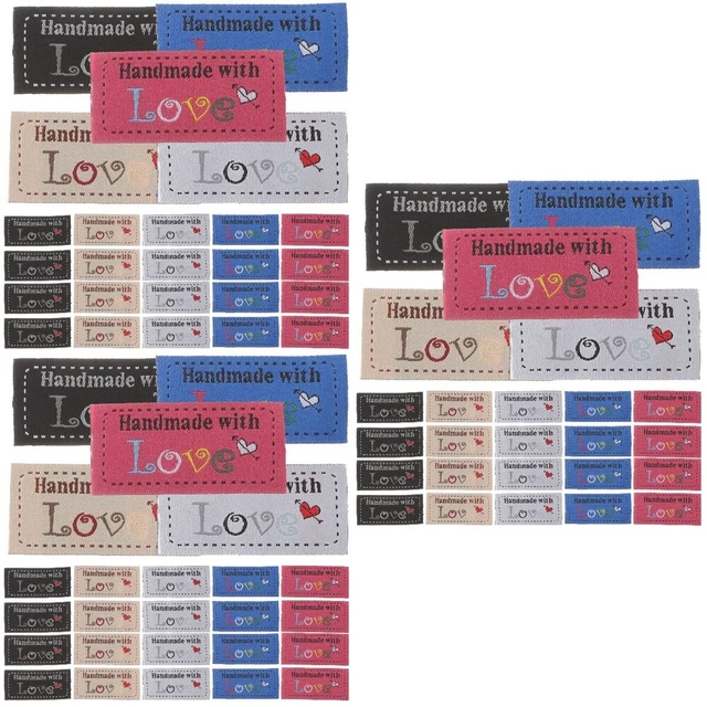 300 pcs Handmade With Love Tags Crochet Accessories Personalized Labels