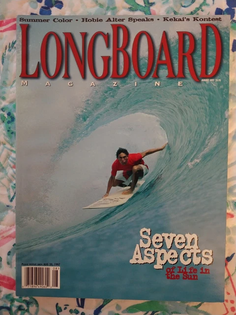 LONGBOARD Surfing Magazine, AUGUST 1997, Hobie Alter, Jesse Fernandez LONGBOARD Surfing Magazine, AUGUST 1997, Hobie Alter, Jesse Fernandez