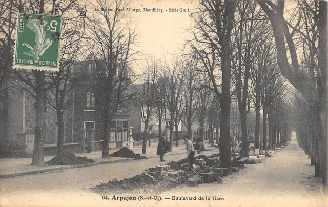 Cpa 91 Arpajon / Boulevard De La Gare