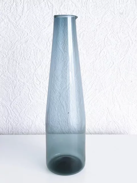 Glas Karaffe Vase Timo Sarpaneva (Finnland 1926-2006) signiert  I-403 Iittala