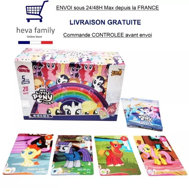 Display MY LITTLE PONY ! 20 Boosters KAYOU Collection 120 Cartes à collectionner