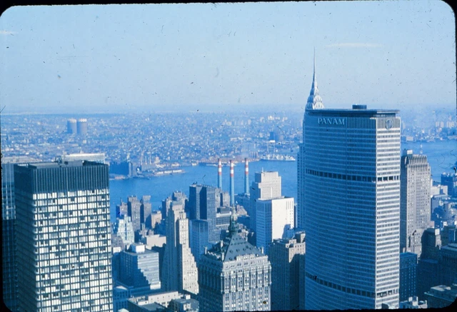ONYC Original Slide - 1960's New York City Downtown PAN AM Building #94