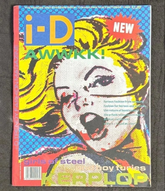 アート・デザイン・音楽 i-D Magazine The Heroes & Sheroes Issue I-D MAGAZINE NO. 63 The Heroes & Sheroes 1988 Japanese Edition