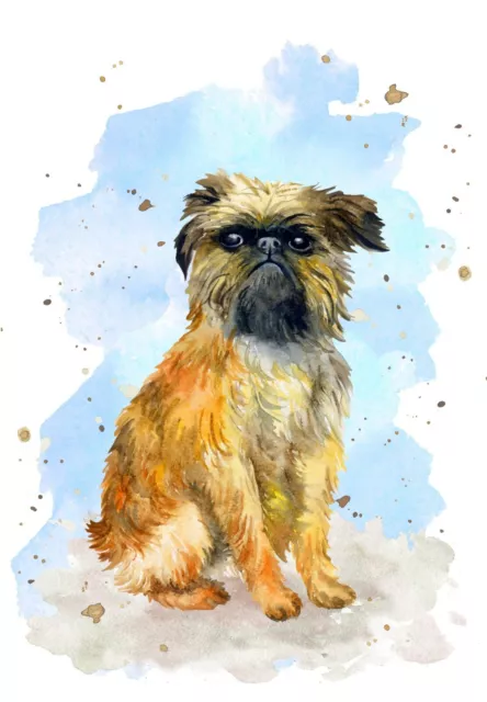 Griffon Bruxellois Dog A6 Blank Card (6" x 4") for any occasion by Starprint 2