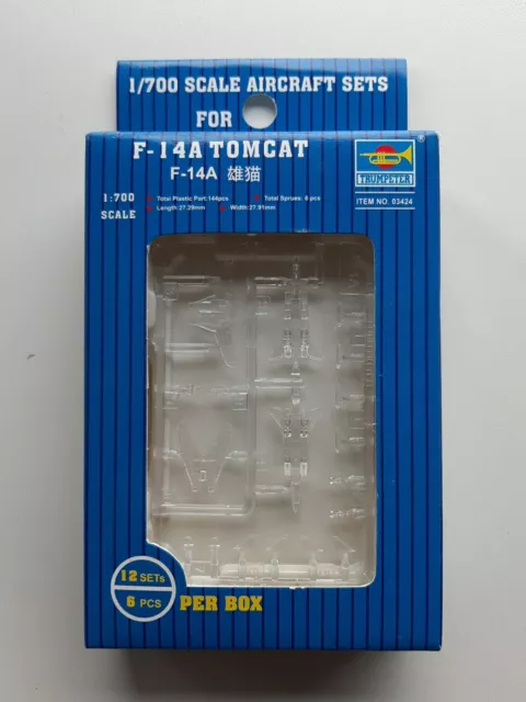 Trumpeter No 03424 - F-14A Tomcat ( 12 stk pro Box ) - 1:700  Neu in OVP