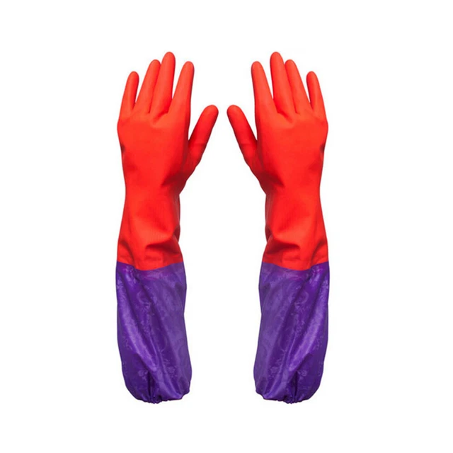 Guantes de cocina de goma guantes sin látex guantes de goma para plato de goma guante resistente