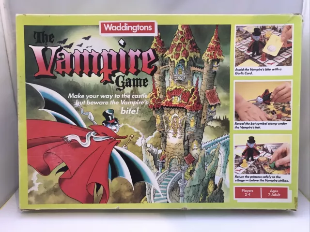 The Vampire Game Waddingtons Vintage 1987 Halloween Board Game Rare