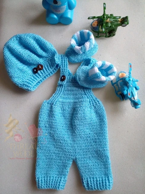 Newborn 0-3 Month  Baby Boy Girl Dress crochet romper Jumpsuit Outfit Set shoes