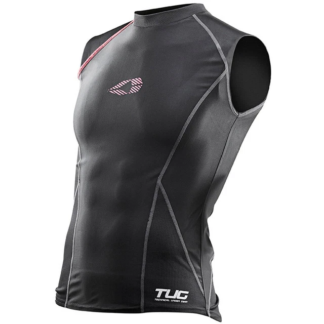 Top EVS Tug senza maniche nero caldo tempo in sella MX MTB