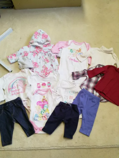 BABY GIRLS BUNDLE OF CLOTHING AGE 0-3 MONTHS Good Condition No Marks