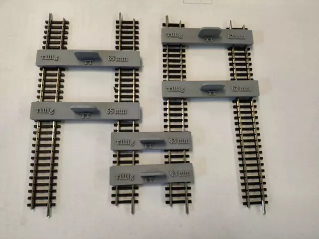 Parallelgleislehre, Abstandshalter für Gleise, Spur  H0 inkl. C-Gleis, TT, N