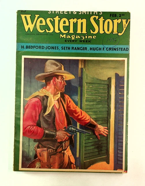 Western Story Magazine Pulp 1st Series Feb 2 1935 Vol. 136 #4 GD/VG 3.0 TRIMMED