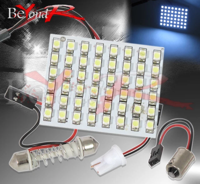 49mmx40mm 48-Smd T10 Ba9S Festoon Led Light Bulb Brake Stop Dome Map Glove Cargo