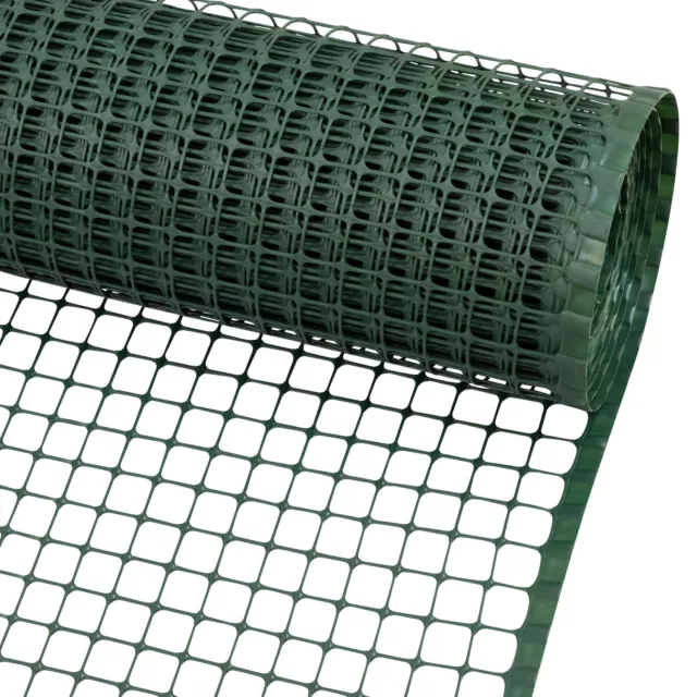 Woodside Green Plastic Mesh Garden Barrier Safety Protection Fencing 1m x 10m