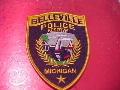 Belleville Michigan Reserve Police Patch Shoulder Size Unused